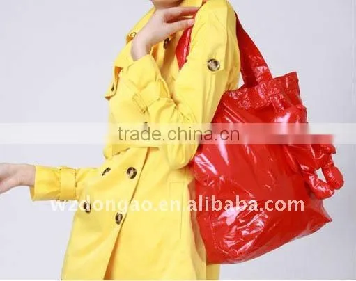fashion bear foldable shopping bag ,made of polyester pongee