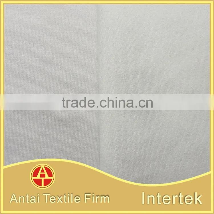 Wholesale weft knitted full-dull cotton-like polyester spandex plain sports wear fabric