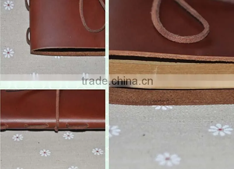 Top grade unique design handmade vintage genuine leather diary 2016