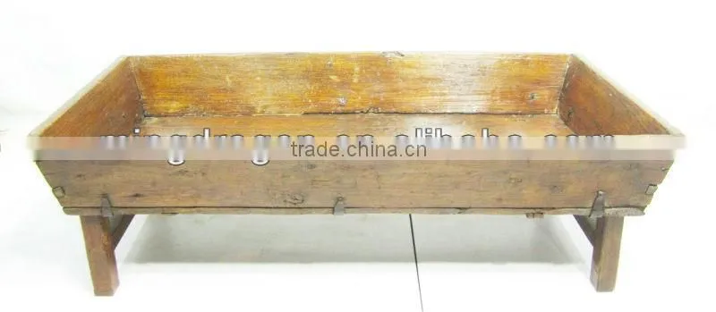 Chinese Antique Garden Flower Wood Trough