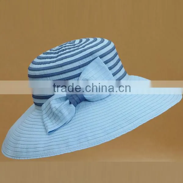 2014 The newest stripe paper braid hat