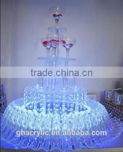 GH-RZ187 acrylic wine rack display/ acrylic Cocktail wine display stand