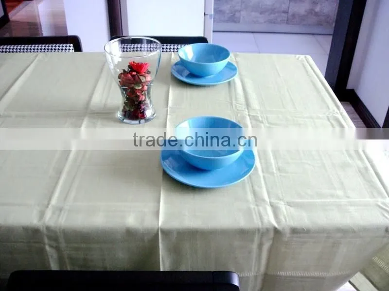 100%polyester slubby yarn table cloth