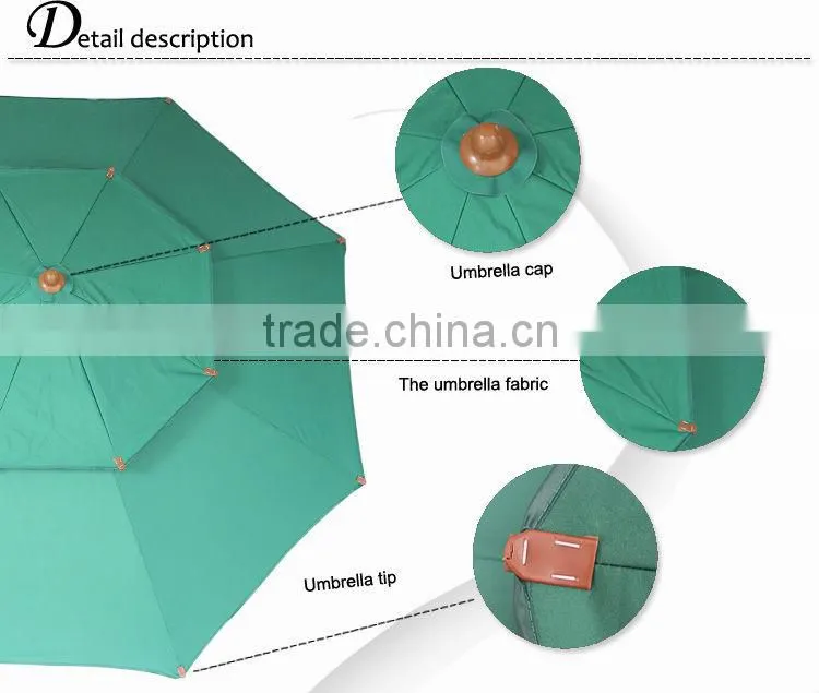 240CM*8K green color different sizes of umbrellas
