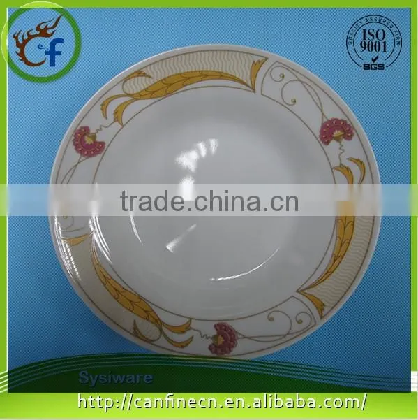 Ceramic porcelain appetizer plates,ceramic microwave dish plate,printable ceramic plates