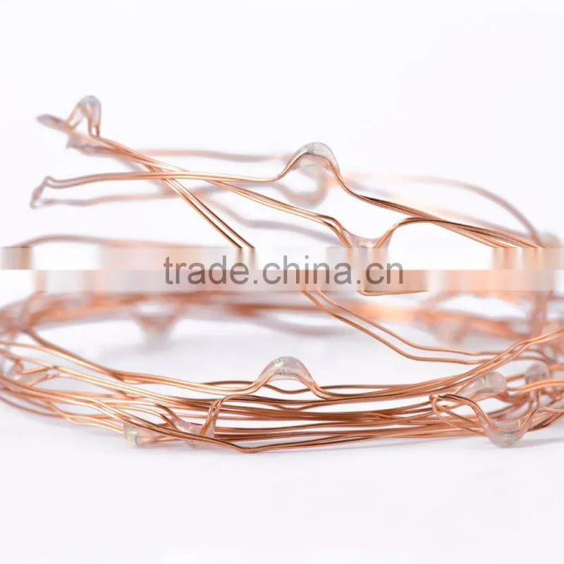 2016 hot sale 6V 30m led beads christmas holiday led decoration cooper wire string