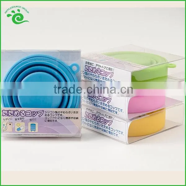 2015 Portable Heat Resistance Folding Silicone Cup for Travel