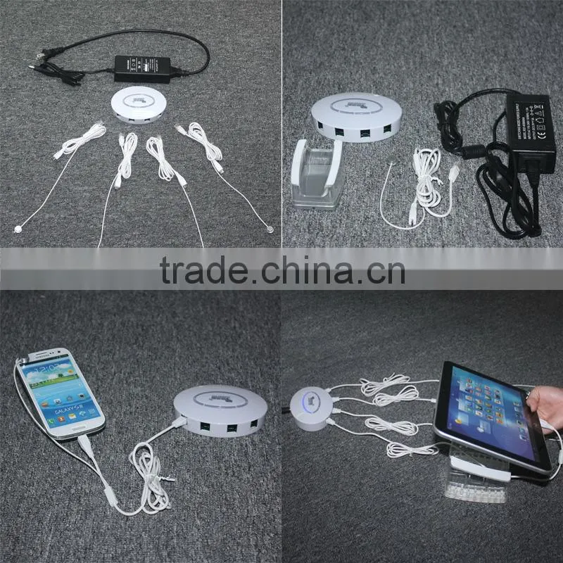 4 ports mobile phone security display holder