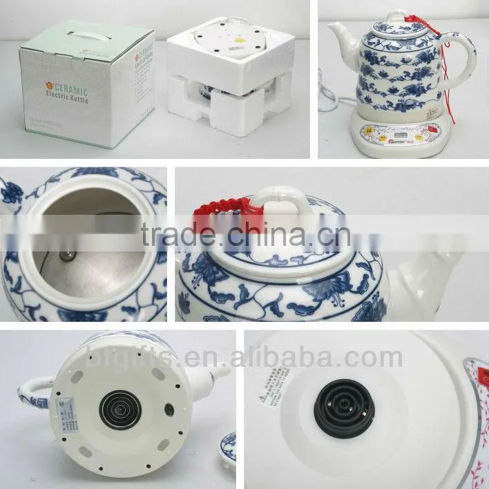 hot sell fashion unique electric ceramic tea kettle