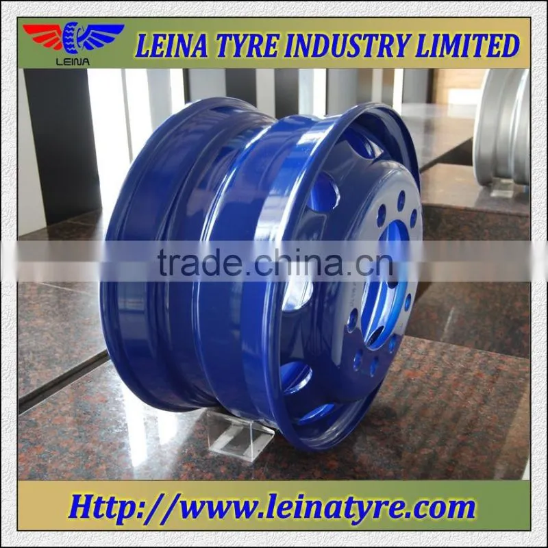 17.5X6.00 tubeless steel truck wheel rim for tyre 215/75R17.5 8R17.5