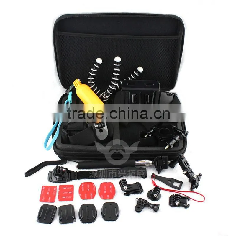 Wholesale Camera accessories kit for Go Pro , floaty Bobber, Monopod and Suction Cup Mount for Gopro hero 4/3+/3/2/1