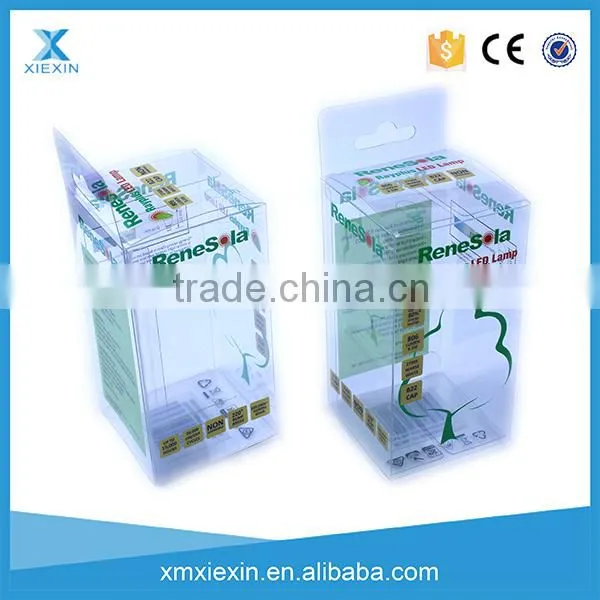 The best sale LED lighting bulb packaging box custom design plastic box