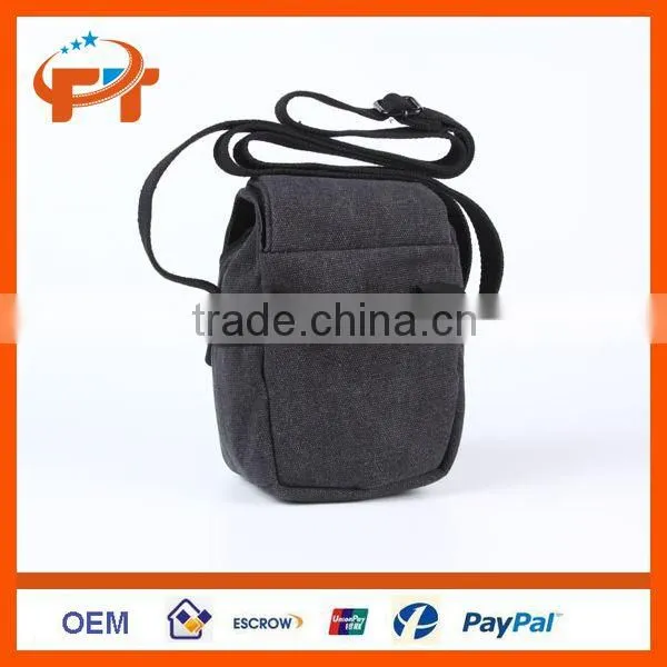 New Canvas Camera Waterproof Digital Bag for Canon Nikon SLR - Sooty Black