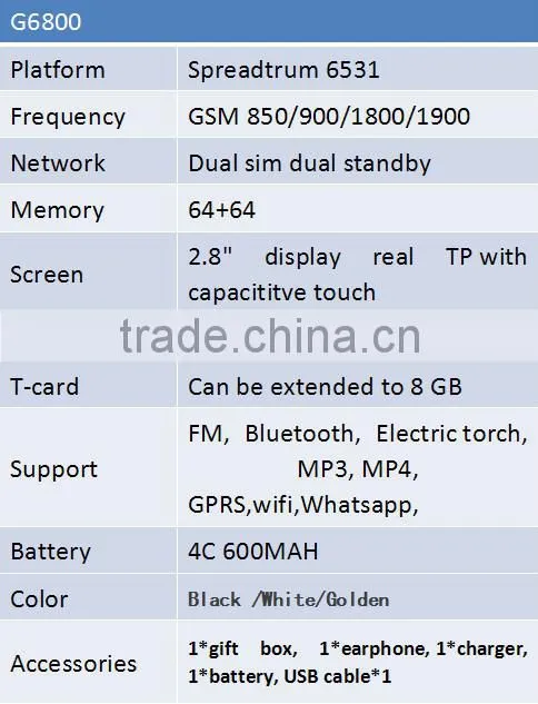 G9600 Quad band GSM qwerty mobile phone support wifi