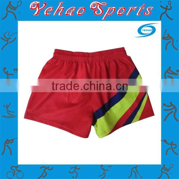 OEM service custom sublimation rugby shorts for men