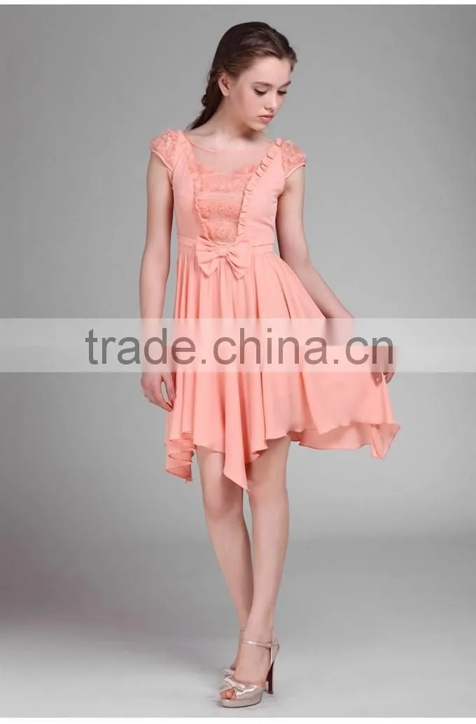 2015 Irregularity Design Elegant Dresses for Girls Fashion