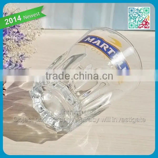 Best glassware brands Cognac glass drinking tumbler glass lead free crystal whisky glass with Cognac brand logo