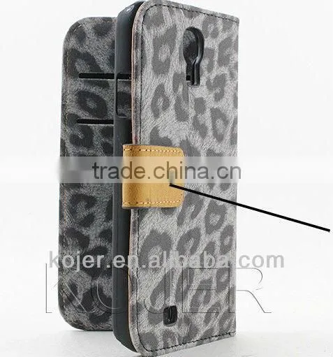 2014 Hot-selling Horizontal Flip Case For Samsung galaxy S4 i95