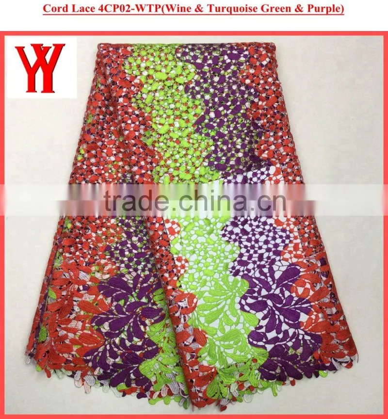 Hot selling african embroidery lace cord lace fabric supplier indian fabric wholesale