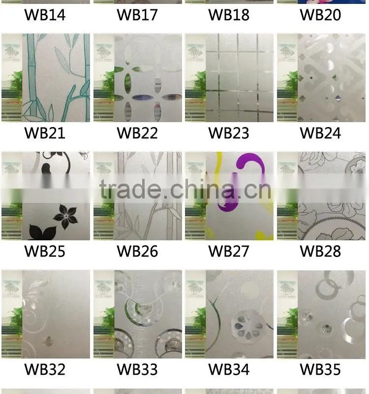 WB32 Smart Window Decoration Manufacturer PVC Static Glass Film