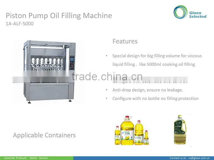 Oil bottle filling machine