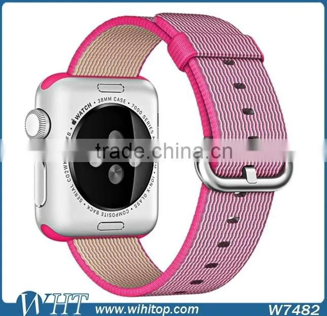 HOCO Original 1:1 38mm 42mm Steel Buckle Adapter Woven Nylon Watch Band for Apple Watch Band