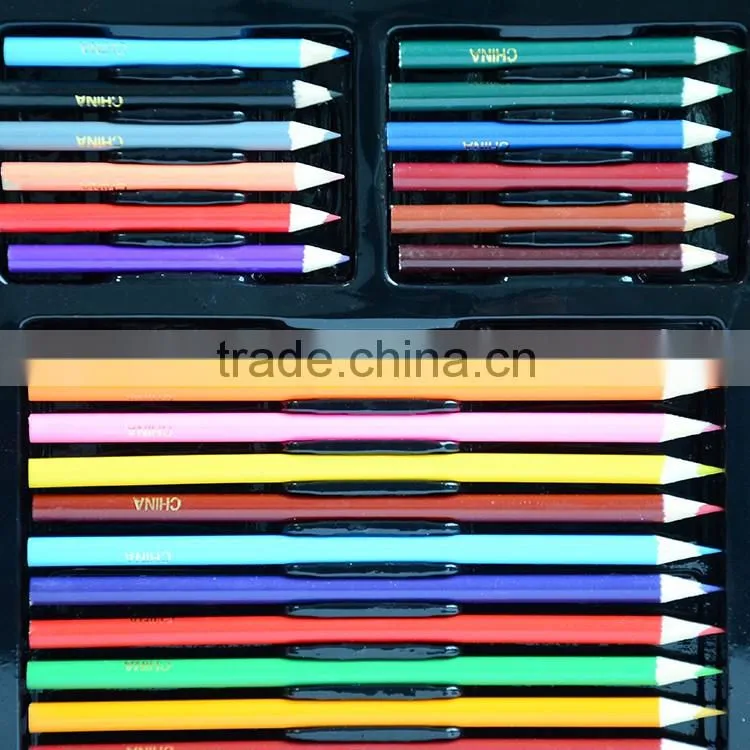 Professional high quality 101pcs art set with wooden box ,drawing stationery set