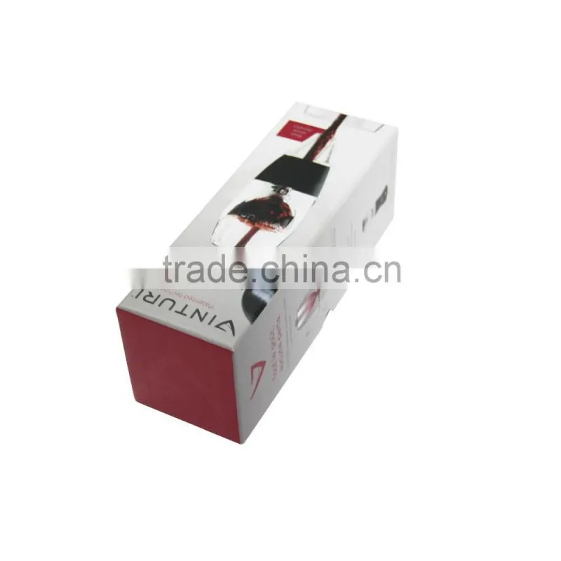 Cardboard handmade collapsible wine gift box wholesale