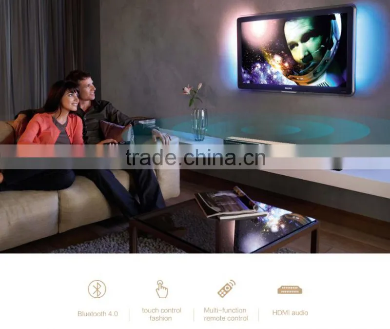 Aux in/Optical/USB/Bluetooth soundbar,hifi soundbar speaker for home theatre system with bass