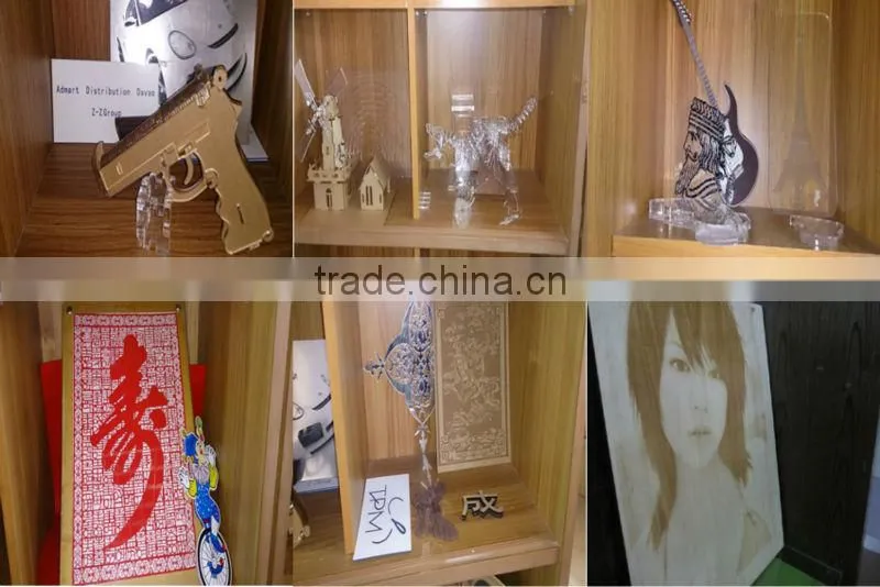 laser cutting machine for stamp engraving Guangzhou for any nonmetal material ,sharp cutting and deep cutting