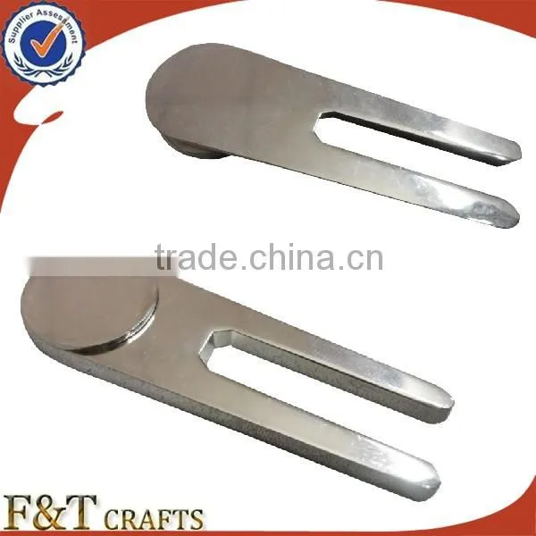 Zinc alloy palting nickle blank golf ball marker make in China