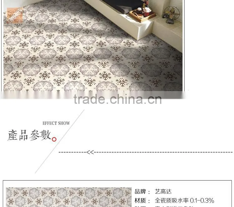 customized hexagon tile 100*200*175mm glazed porcelain bathroom tile ceramic kitchen tile