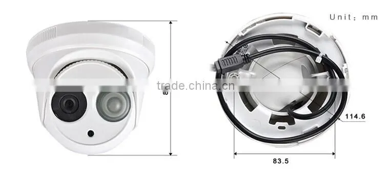 CMOS 550TVL Dot IR Dome Camera With 1pc Array Led 30M IR CCTV Camera