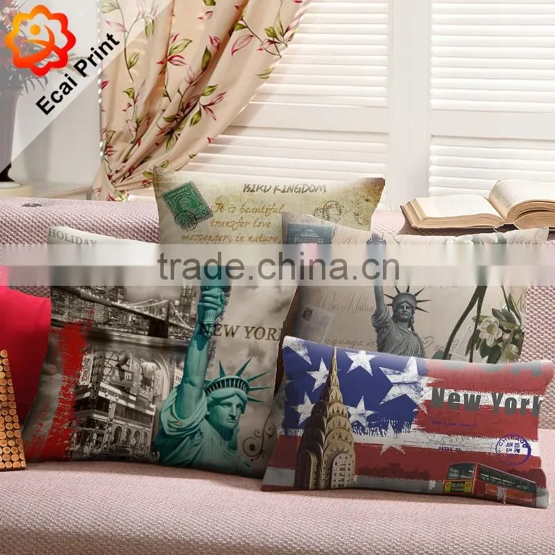 2016 wholesale modern heat transfer printed Cushion with pattern