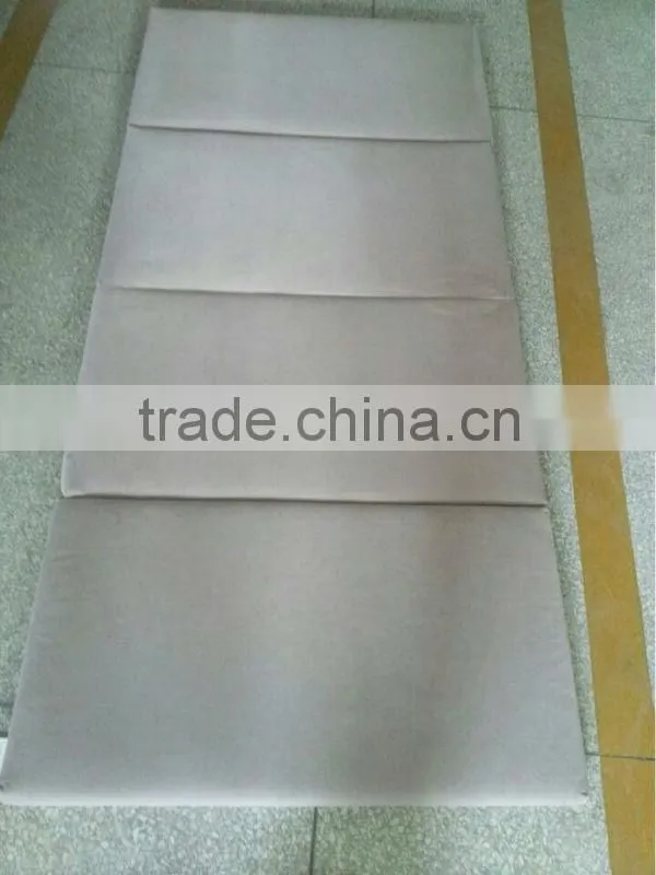 Three portable folding mattress