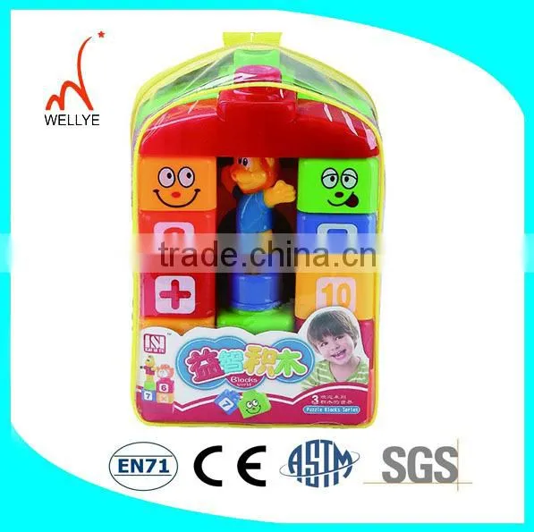 Plastic brick house toy made in China
