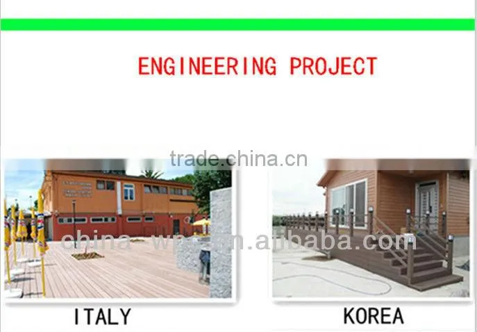 Wood outdoor decking