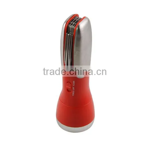 tool set with flashlight