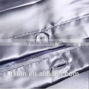 100% silk bedding set with silvery grey light purple