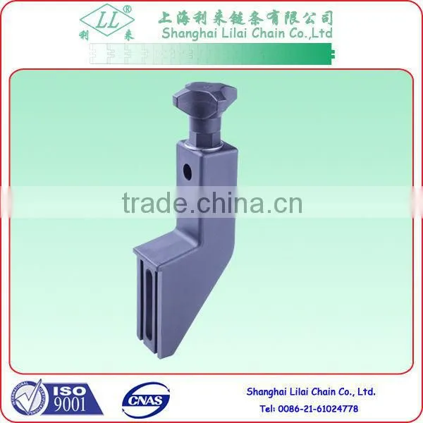 Conveyor plastic side brackets for conveyor components