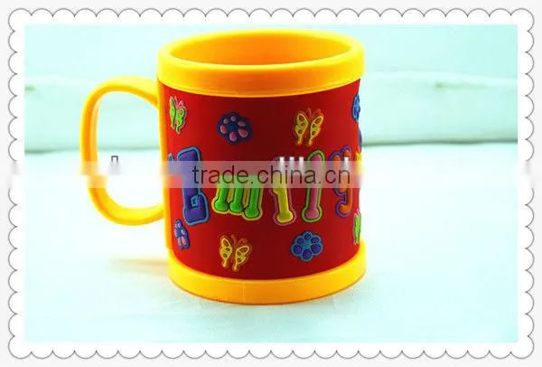 Kids logo design custom gift PVC ceramic coffee mug