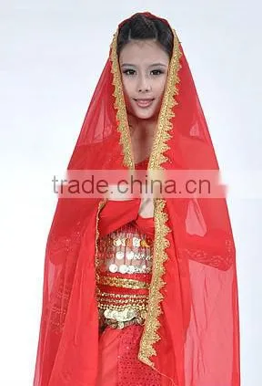 SWEGAL 2013 SGBDP13005 1COLOR red fashion sexy belly dance face veils
