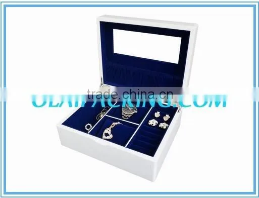 White Wooden Jewelry Watch Storage Wholesale