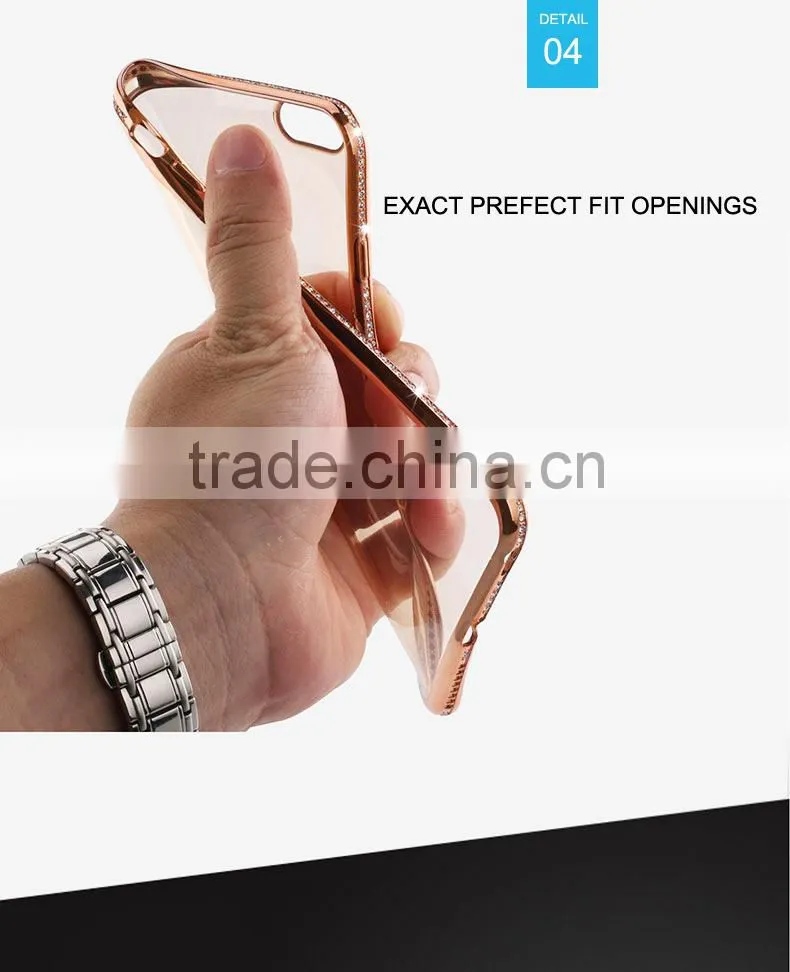 For iphone 5 5s 6s Clear Transparent Crystal TPU Soft Phone Case