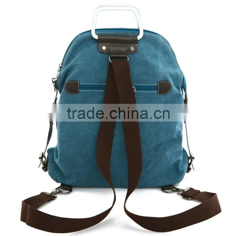 2016 Fashionable backpack canvas school backpack girl's day backpack