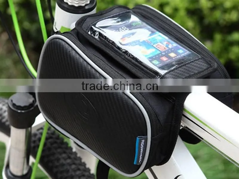 High Quality Outdoor Cycling Bike Bicycle Saddle Front Bicycle Bag Touch Phone Package