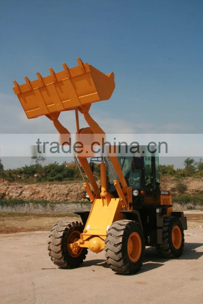 China Shandong SAM820 2 ton mini wheel loader for sale