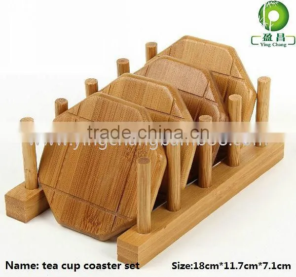 bamboo cutting board/ plate /cup coaster rack