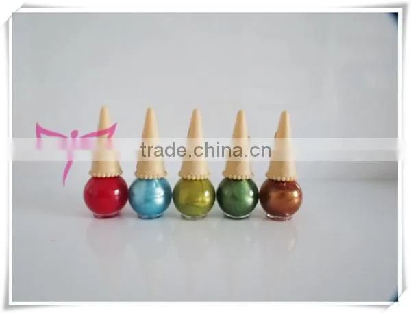 New ice cream nail polish bottle design eco-friend organic nail polish