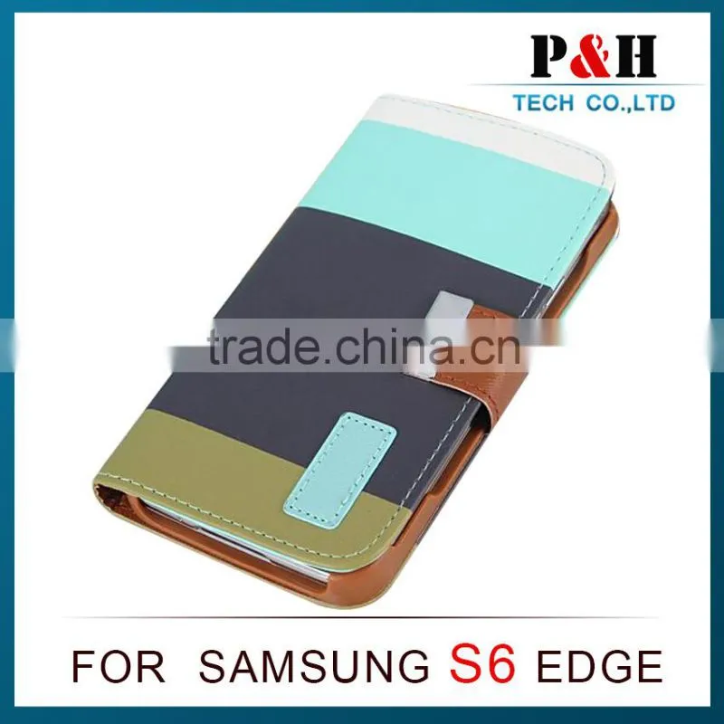 new phone case for Samsung S6 with pu leather and card slots